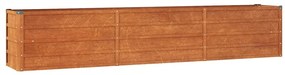 vidaXL Ζαρντινιέρα Σκουριασμένο 240x40x45 εκ. Ατσάλι Σκληρυθέν Αέρα