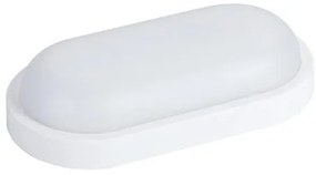 Απλίκα Φωτιστικό Τοίχου LED 18W 6500Κ Λευκό Οβάλ IP54 Plus 145-20045 Eurolamp-145-20045-Λευκό 145-20045