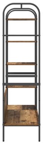 vidaXL Ράφι Ρούχων με Ράφια Παλιό Ξύλο 120x44x160 εκ. Φτιαγμένο Ξύλο