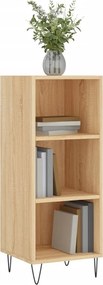 vidaXL Ντουλάπι Sonoma Δρυς 34,5x32,5x90 εκ. από Επεξεργασμένο Ξύλο