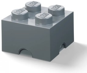 LEGO® ΚΟΥΤΙ ΑΠΟΘΗΚΕΥΣΗΣ ΤΕΤΡΑΓΩΝΟ ΣΚΟΥΡΟ ΓΚΡΙ 25x25x18cm - 40031754