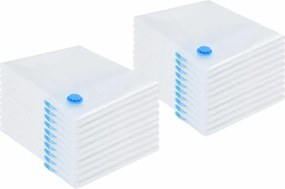 vidaXL Σακούλες Αποθήκευσης 20 pcs Διαφανές και Μπλε 100 x 80 cm