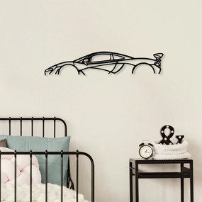 Decorative Metal Wall Accessory Mclaren P1 Silhouette Black