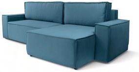 Γωνιακός Καναπές-Κρεβάτι Fabio / Μπλε/ Δεξιά γωνία 283x90x144– BOG4529