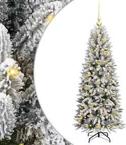 vidaXL Τεχνητό Χριστουγεννιάτικο Δέντρο με 150 LED Λευκό 120 cm