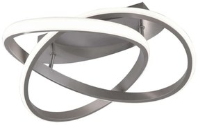Φωτιστικό Οροφής - Πλαφονιέρα Course R62051107 1xLed 18W Φ45cm 18,8cm Nickel Mat RL Lighting Metal