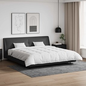 vidaXL Σετ Παπλωμάτων με μαξιλάρι 3 pcs Λευκό Φτέρος