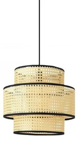 Ceiling light Alexa I natural-black D35x100cm 35x35x100 εκ.