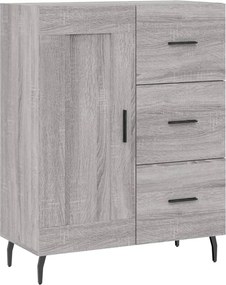 vidaXL Ντουλάπι Γκρι Sonoma 69,5 x 34 x 180 εκ. Επεξεργασμένο Ξύλο