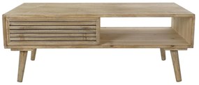 Τραπέζι DKD Home Decor 99 x 59 x 38 cm Έλατο Φυσικό Αλουμίνιο