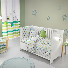 Σετ Κούνιας Monsters 3τμχ Lime Saint Clair 100% Cotton
