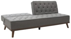 Καναπές - κρεβάτι Marco 3θέσιος με γκρι ύφασμα 180x80x80εκ