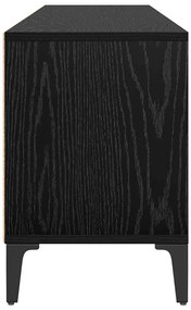 vidaXL Ντουλάπι TV Μαύρη δρυς 150 x 30 x 44.5 εκ. Επεξεργασμένο ξύλο