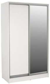 ΝΤΟΥΛΑΠΑ ΣΥΡΟΜΕΝΗ ADLER ΜΕΛΑΜΙΝΗΣ 120x60x220Yεκ. ΔΙΦΥΛΛΗ ΛΕΥΚΗ ΜΕ ΚΑΘΡΕΠΤΗ HM2460.03