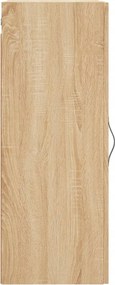 vidaXL Ντουλάπι Τοίχου Sonoma Δρυς 34,5 x 34 x 90 εκ. Επεξεργ. Ξύλο