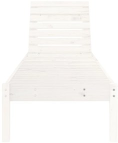 vidaXL Ξαπλώστρες 2 τεμ. Λευκές 199,5x60x74 εκ. από Μασίφ Ξύλο Πεύκου