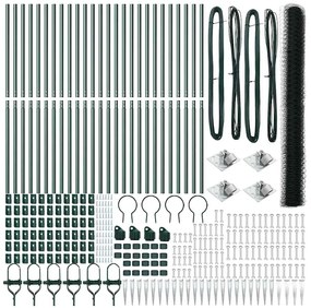 vidaXL Στύλος Περιφράξεων Πράσινο 50 x 1,5 μ (δίχτυ 50 χιλ)