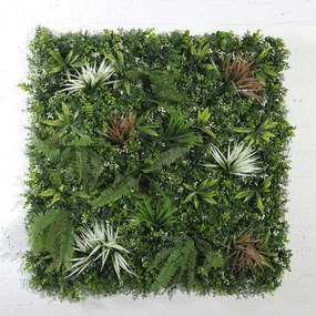 Τεχνητή Φυλλωσιά Φτέρη Με Πύξο 8231-7 100x100cm Green Supergreens 100X100cm