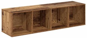 vidaXL Σετ επίπλου τηλεόρασης 2 pcs Παλαιό ξύλο 37 x 37 x 142.5 εκ