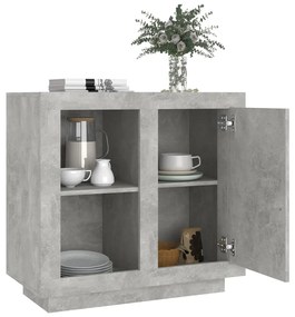vidaXL Συρταριέρα Γκρι Σκυροδέματος 80 x 40 x 75 εκ.