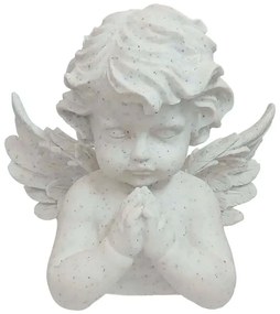 Διακοσμητική Φιγούρα Angel 13-15047 20x12x19cm White Marhome Πολυέστερ