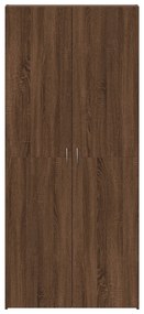vidaXL Ντουλάπα Παπουτσιών Καφέ Δρυς 80x35,5x180 εκ. Κατασκευασμένο ξύλο