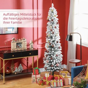 Χριστουγεννιάτικο Δέντρο 210cm LED String Lights Τεχνητή Αλυσίδα Επιβραδυντική Φλόγα Μεταλλική Βάση Πράσινη