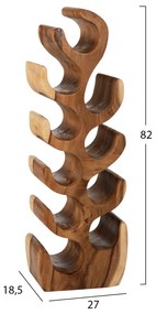 ΞΥΛΙΝΗ ΚΑΘΕΤΗ ΚΑΒΑ ΜΠΟΥΚΑΛΙΩΝ ΑΠΟ ΞΥΛΟ SUAR 27x18,5x82Υεκ.HM9486 - 0409594 - HM9486