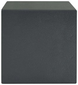 vidaXL Χρηματοκιβώτιο Σκοτεινό γκρίζο RAL7016 17 x 23 x 17 εκ. Ατσάλι