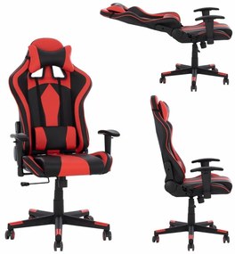 Καρέκλα Γραφείου Gaming Docks HM1162.01 67x70x130cm Black - Red