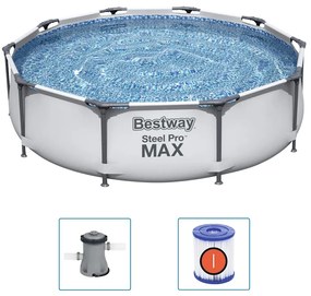 Bestway Σετ Πισίνας Steel Pro MAX 305 x 76 εκ.