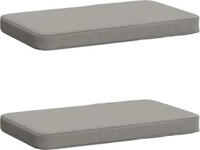vidaXL Μαξιλάρια Πάγκου 2 Τεμαχίων VUGHT 2 pcs 100% Πολυεστέρας Γκρι
