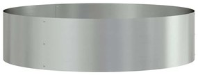 vidaXL Γλάστρα Κήπου Ασημί 80 x 80 x 20 cm Γαλβανισμένος χάλυβας