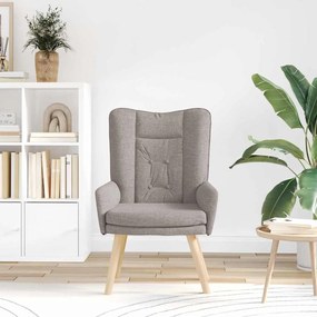 vidaXL Πολυθρόνα Taupe 63 x 67 x 94 εκ. Ύφασμα και κόντρα πλακέ