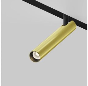 Σποτ Μαγνητικής Ράγας Exility LED 6W Μαύρο-Ορείχαλκος Περιστρεφόμενο Focus T TR141-2-6W3K-M-BS Maytoni TR141-2-6W3K-M-BS