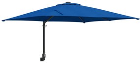 vidaXL Ομπρέλα Τοίχου Κήπου σε Αζούρ Μπλε 247 cm