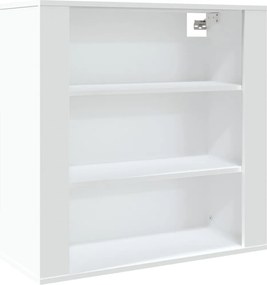 vidaXL Ντουλάπι Τοίχου Λευκό 80x33x80 εκ. από Επεξεργασμένο Ξύλο