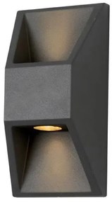Απλίκα LED Εξωτερικού Χώρου Eurolamp 145-20246 Dark Grey
