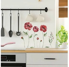 Αυτοκόλλητα Τοίχου Βινυλίου Poppies 59180 Ango 59180 Κόκκινο
