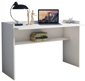 DESK MELAMINE WHITE 118x58x80Hcm.