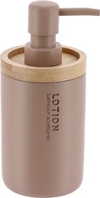 Dispenser Μπάνιου 280ml (Φ7.5x17)T-D Cappuccino/Bamboo 62101166