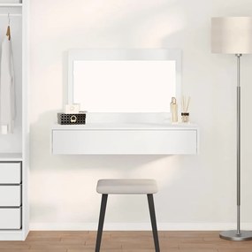 vidaXL Κρεμαστό Τραπέζι Μακιγιάζ Λευκό 100x40x70 εκ