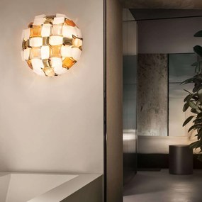 Φωτιστικό Οροφής - Πλαφονιέρα Mida Amber Slamp Aluminium, Polypropylene
