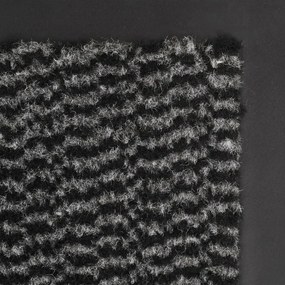 vidaXL Πατάκι Απορροφητικό Σκόνης Ορθογώνιο Ανθρακί 90x150 εκ Θυσανωτό