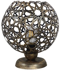 Φωτιστικό Επιτραπέζιο 09-0115 TL-07 Tunis Ε27 H28XΦ25cm Bronze Heronia Metal