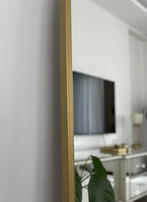 Stewehome Οβάλ Καθρέπτης Δαπέδου Μοντέρνου Σχεδιασμού -ΧΡΥΣΟ 180x100 cm