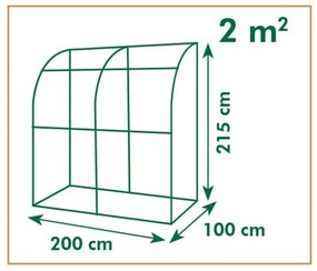 Nature Θερμοκήπιο Τούνελ 200 x 100 x 215 εκ.