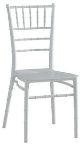 ILONA PP Καρέκλα Εστίασης - Catering Στοιβαζόμενη PP Άσπρο  40x47x89cm [-Άσπρο-] [-PP - PC - ABS-] Ε385