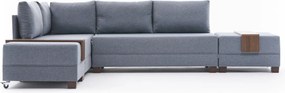 Corner Sofa-Bed Fly Left - Blue Blue