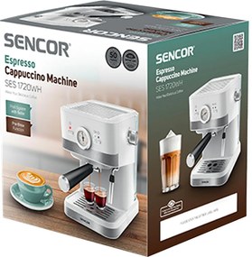Μηχανή Espresso 20Bar 1.5lt Sencor SES 1720WH Λευκή